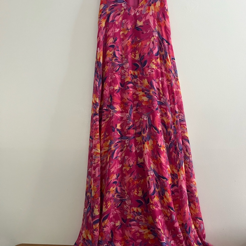 Nicole Miller Floral Pink Maxi dress